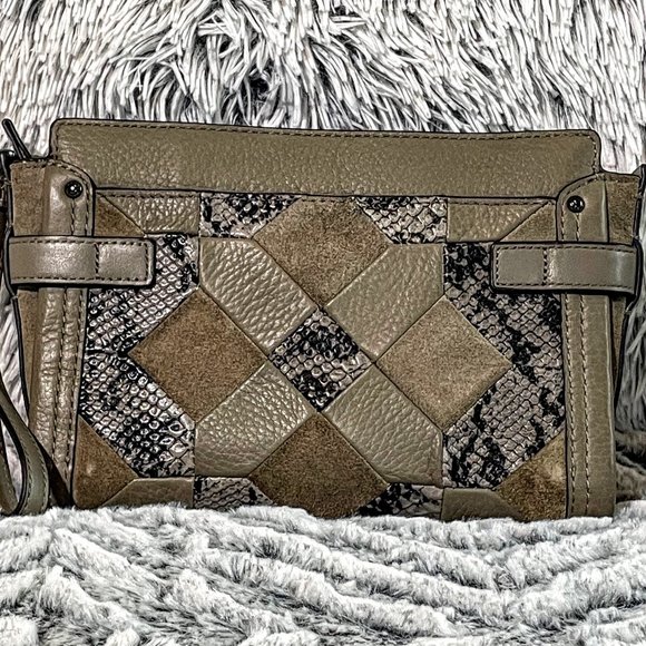 NWOT - COACH SWAGGER WRISTLET IN PATCHWORK EXOTIC EMBOSSED LEATHER (65140) - Picture 2 of 9